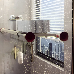 Expandable Telescopic Wardrobe Shelf Divider - Adjustable Suction Cup Wardrobe Compartment Partition