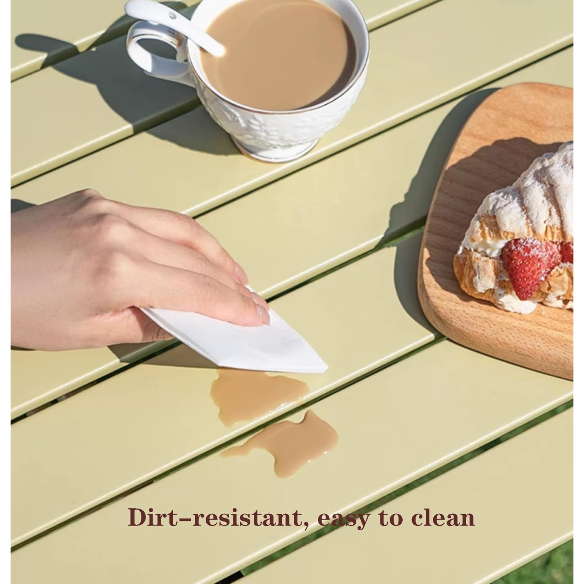 Folding Roll Up Outdoor Camping Table 120 x 60 x 45 CM