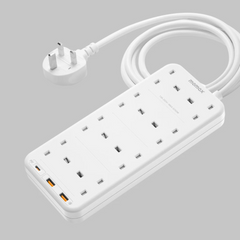 شريط طاقة Momax OnePlug بـ 8 منافذ مع USB