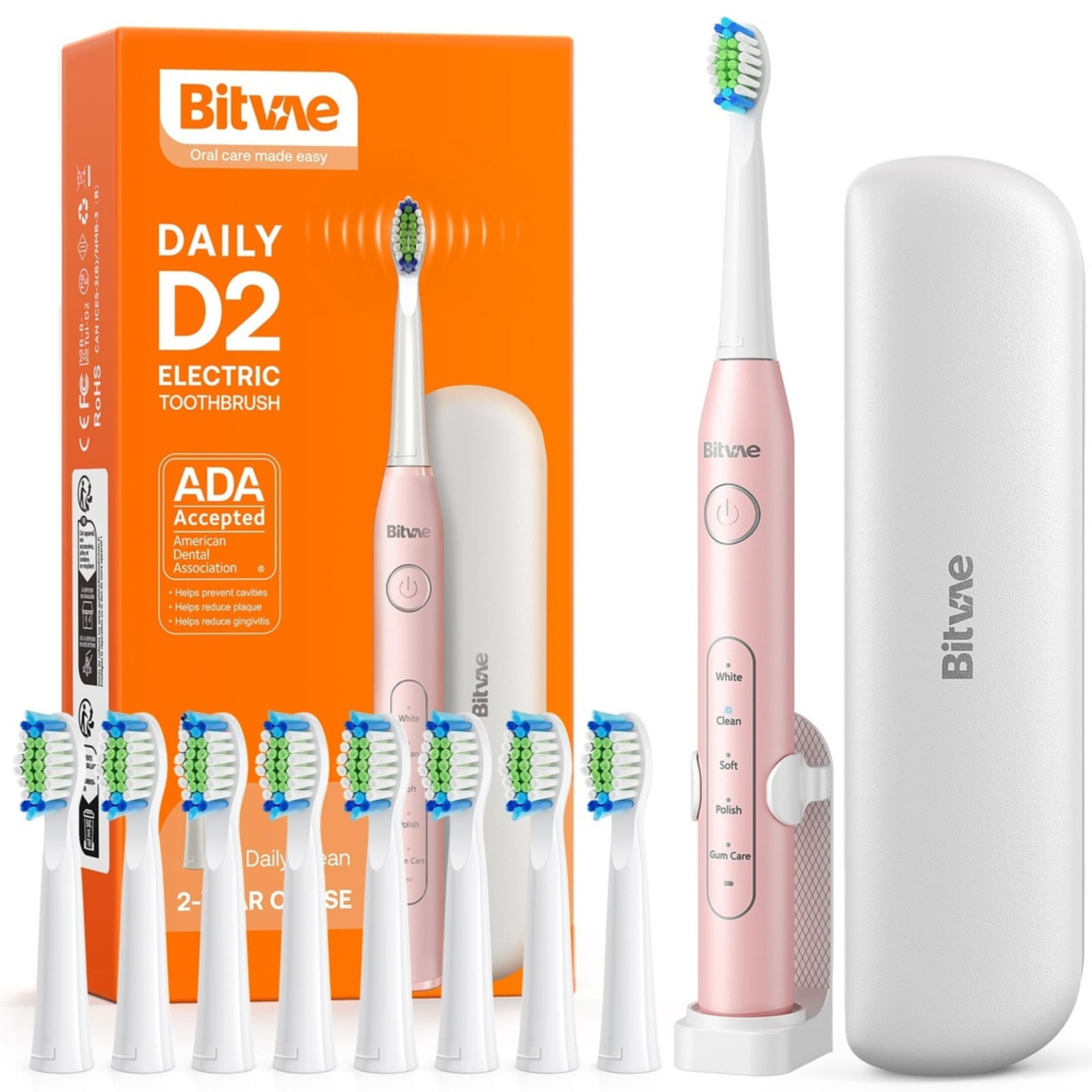 Bitvae D2 Electric Toothbrush Pink