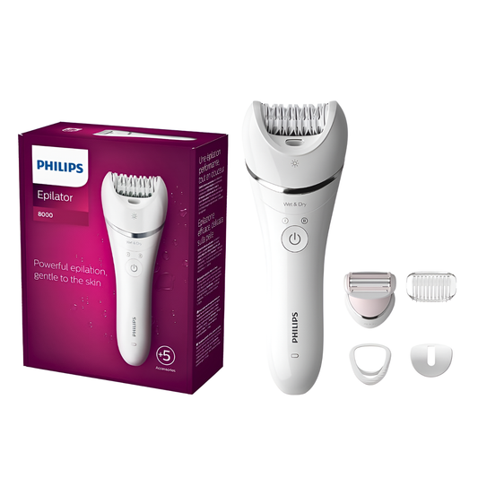 Philips Epilator Series 8000 Wet and Dry Epilator BRE710/00