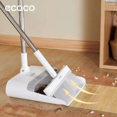 Ecoco Long Handle Broom with Dustpan