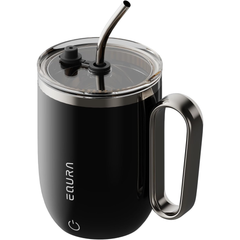 420ml Self Stirring Coffee Mug with Straw and LED Display, Automatic Mixing Cup with Lid 420ml Self Stirring Coffee Mug with Straw and LED Display, Automatic Mixing Cup with Lid