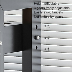Double Layer Over the Sink Adjustable Kitchen Dish Rack