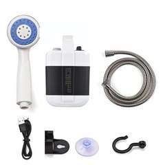 Portable Electric Rechargeable Outdoor Camping Shower Pump Set