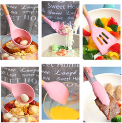 12 Pcs Non Stick Silicone Kitchenware Utensils Cookware Set 12 Pcs Non Stick Silicone Kitchenware Utensils Cookware Set