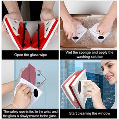 Double Sided Magnetic Glass & Window Cleaner Double Sided Magnetic Glass & Window Cleaner