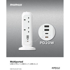 شريط طاقة Momax OnePlug مزود بـ 11 منفذًا مع USB شريط طاقة Momax OnePlug مزود بـ 11 منفذًا مع USB