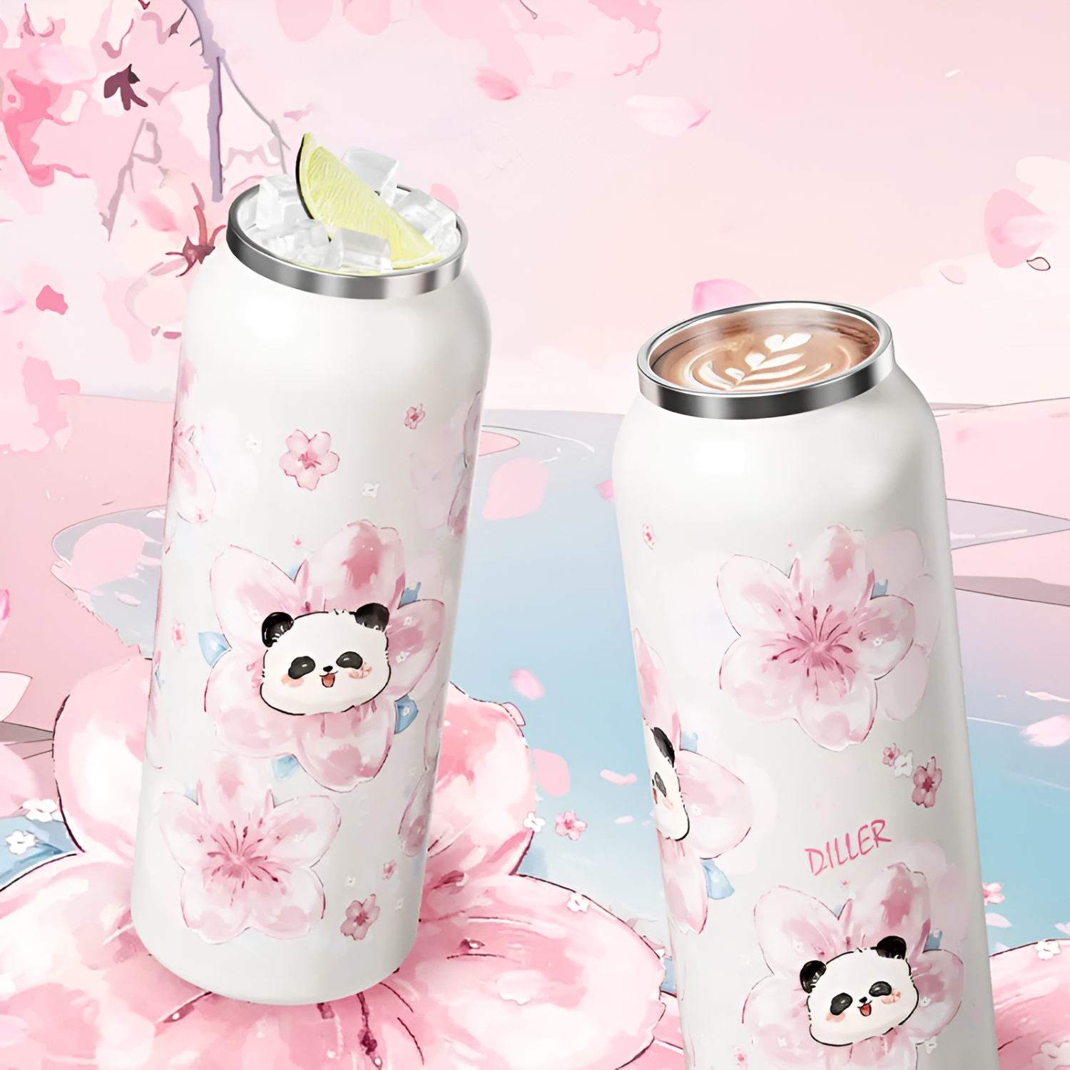 Diller 600ml Thermos Bottle Vacuum Flask for Kids