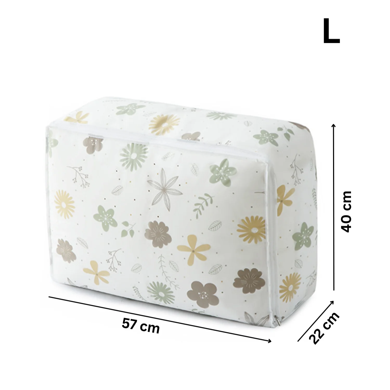 Large Capacity Garment Storage Bag, Moisture & Mildew-Proof Underbed Clothes Packaging Bags Floret L