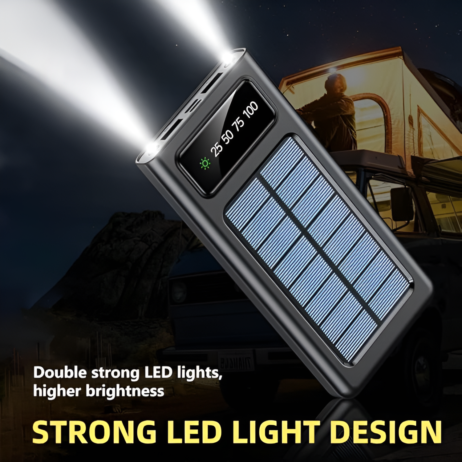 Al Jazira 20000mAh Solar Power Bank with 45W Fast Charging