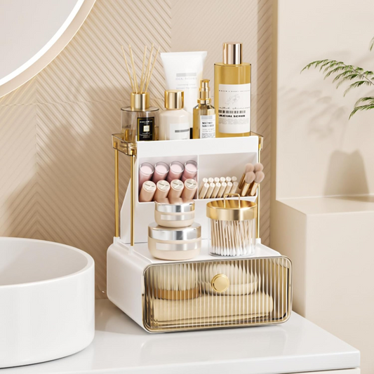Cosmetics & Vanity Makeup Organizer with Drawer