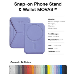 MOFT Snap-on Phone Stand & Wallet MOVAS™ MagSafe Compatible