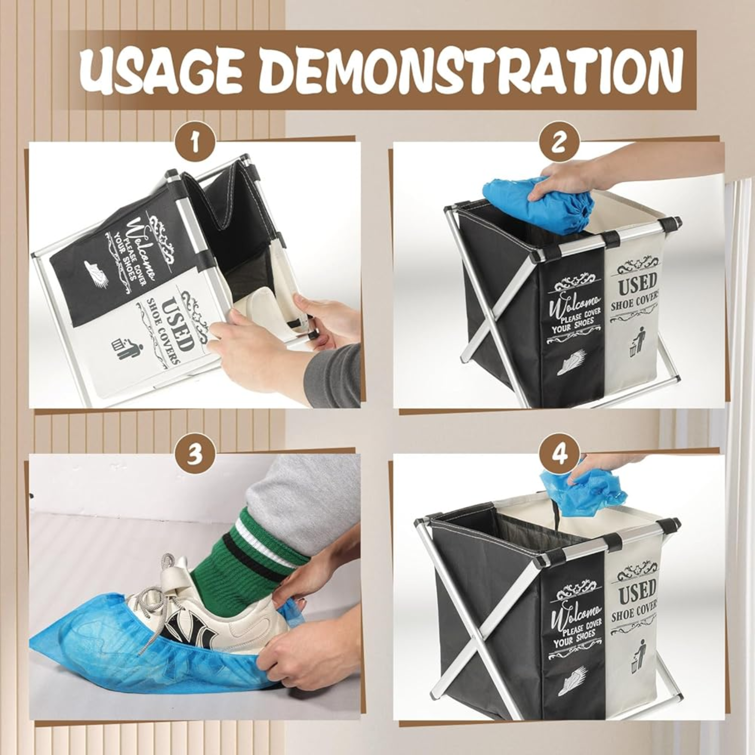 Small Laundry Basket / Shoe Cover Storage Basket