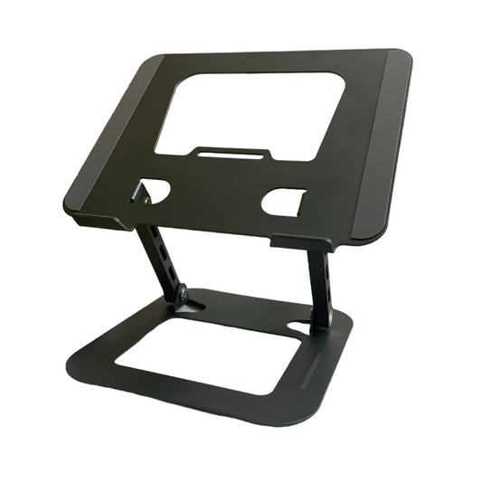 Steel Alloy Foldable Laptop Stand Dark Grey