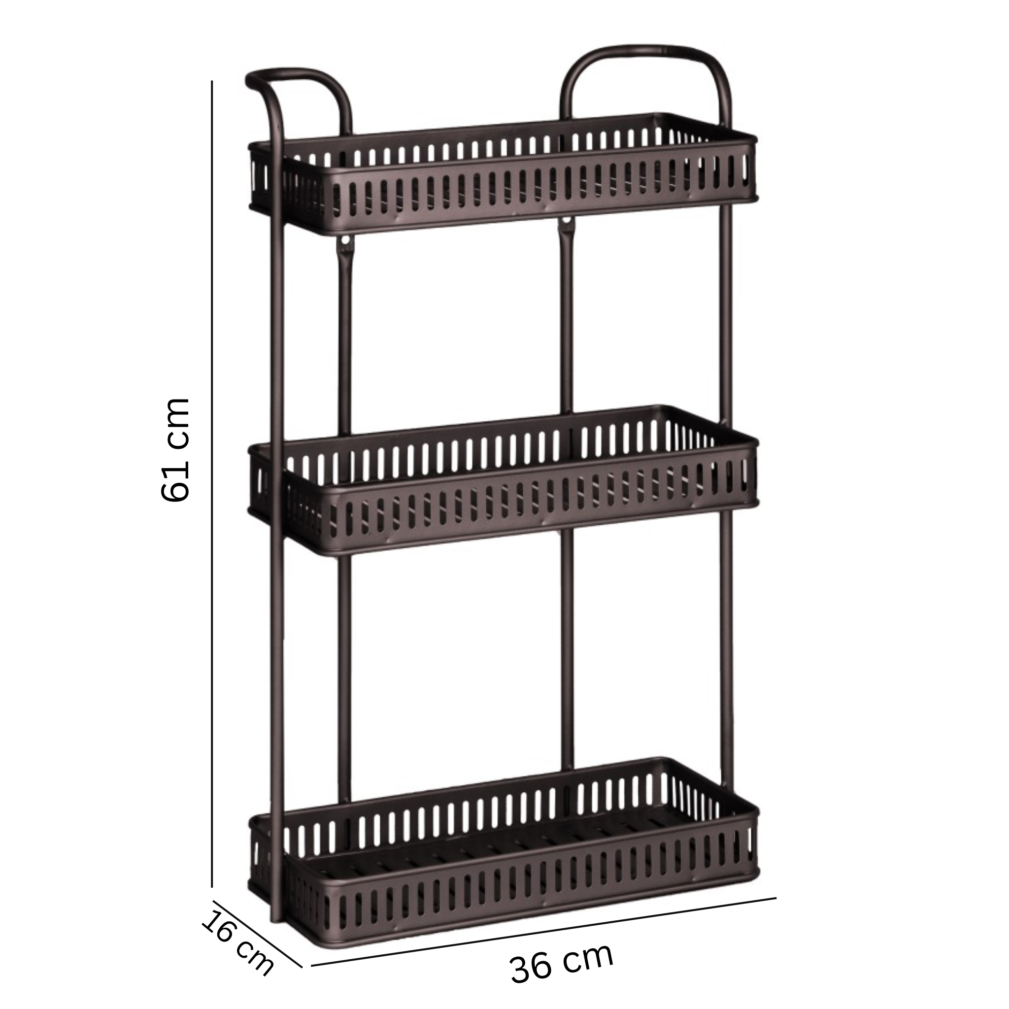 Kitchen Countertop 3 Layer Metal Storage Rack