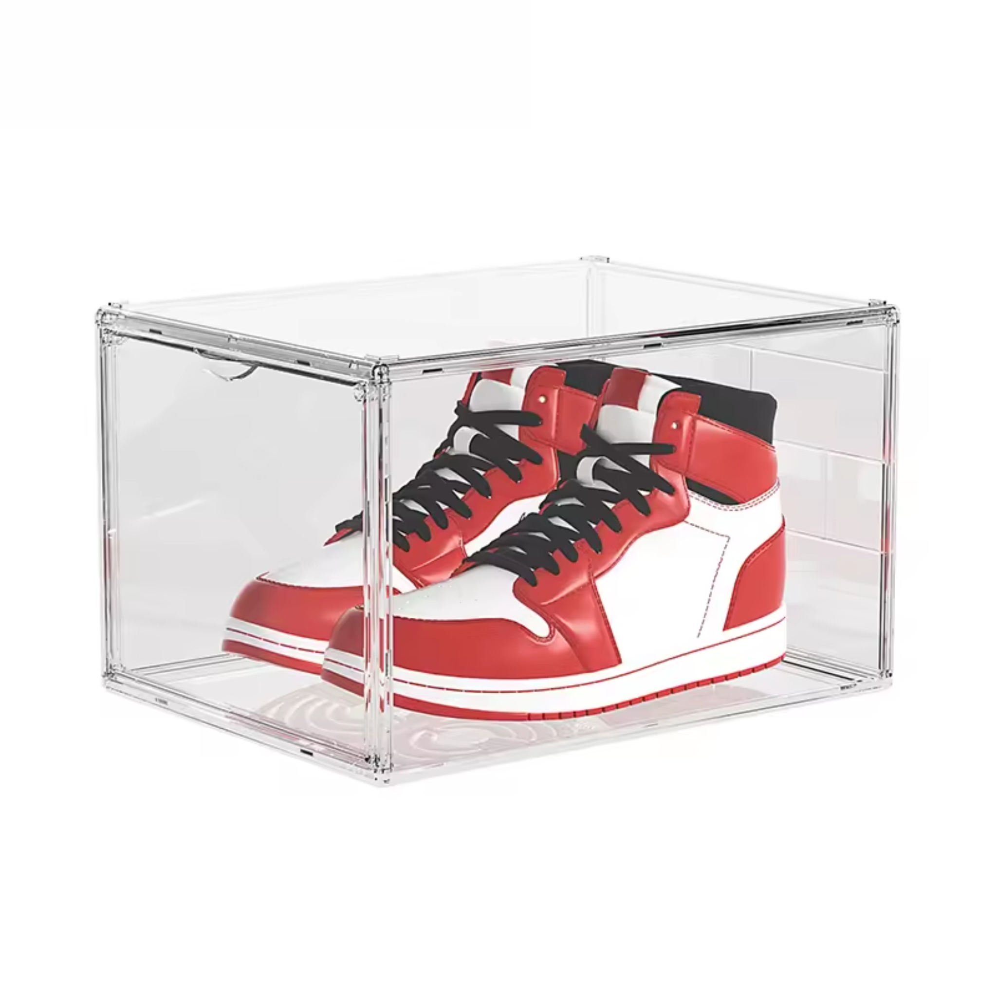 Stackable Transparent Clear Shoe Organizer Box, Multipurpose Sneaker Storage Display Box