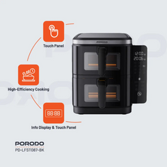 Porodo Lifestyle 11 Liter Double Stack Air Fryer