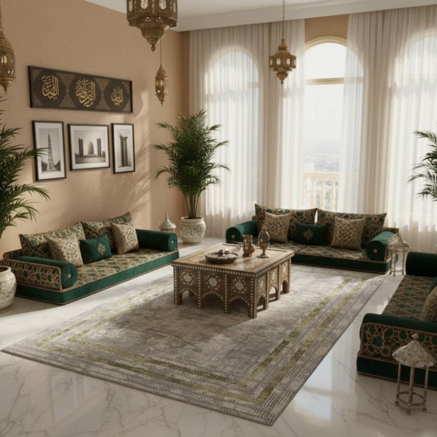 Carpet for Living Room Area, Anti Slip Indoor Rug