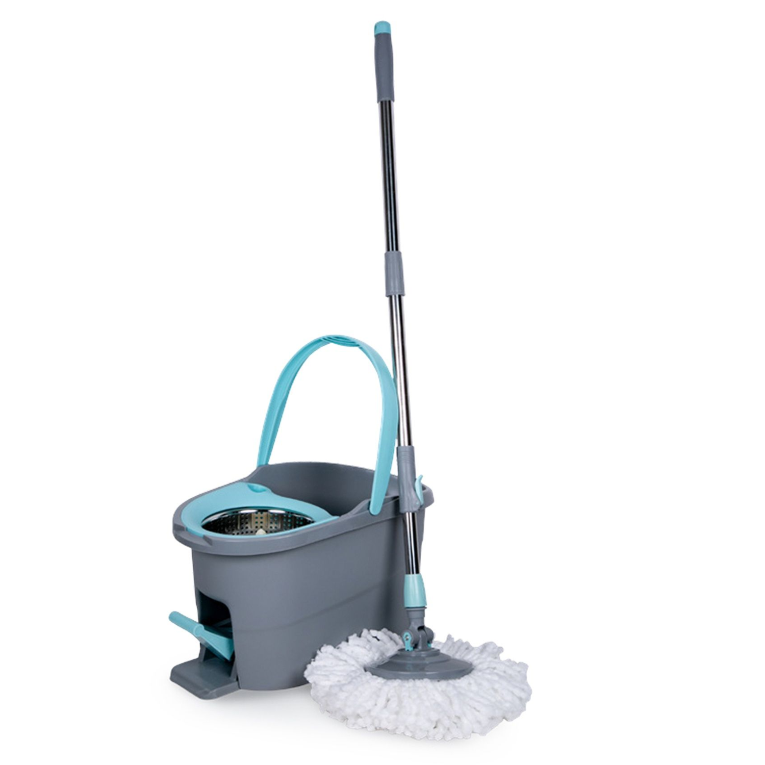 Kleaner Tornado Handsfree Foot Pedal Spin Mop with 2 Microfiber Pads