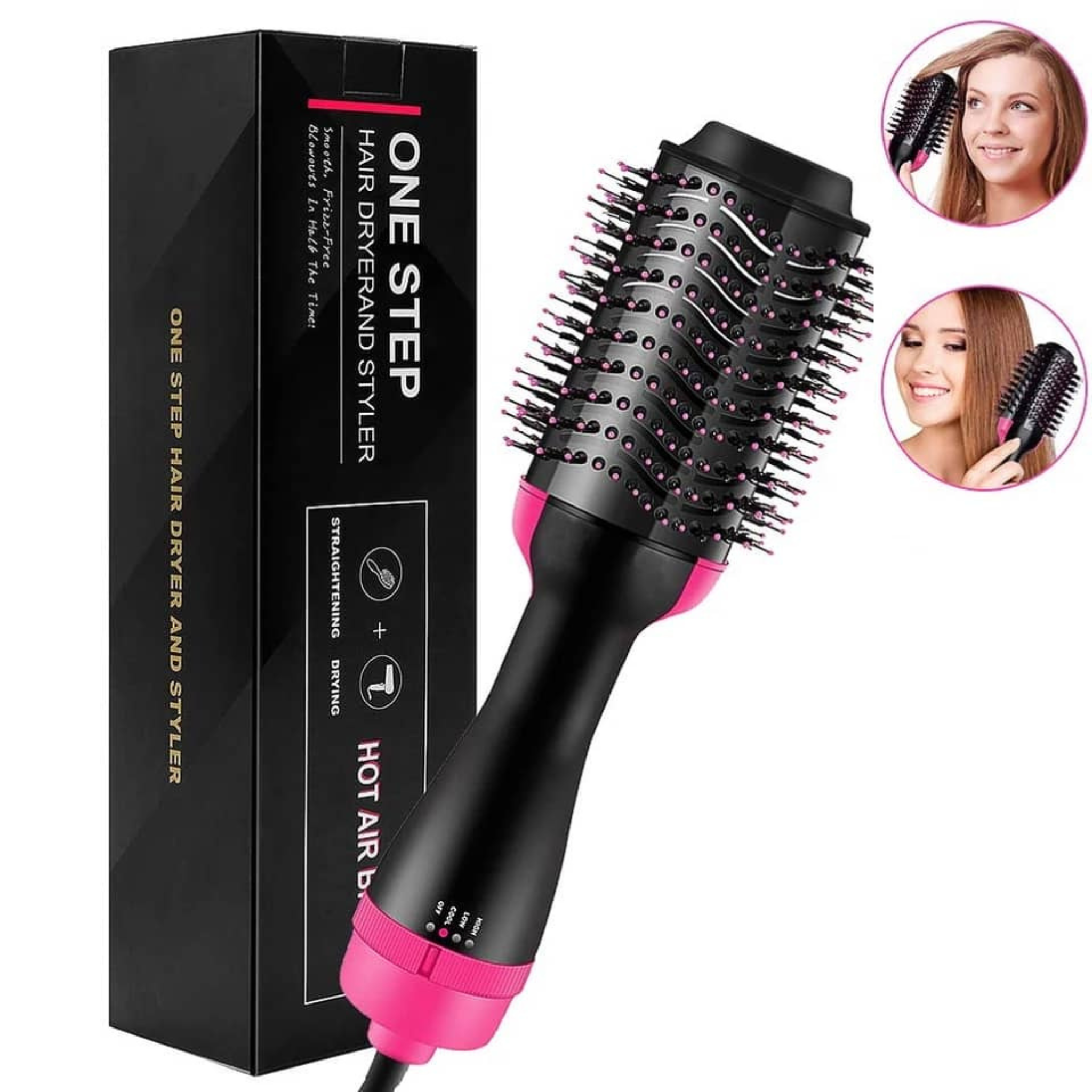 One Step Hot Air Brush, Volumizer Hair Dryer Styler Straightener