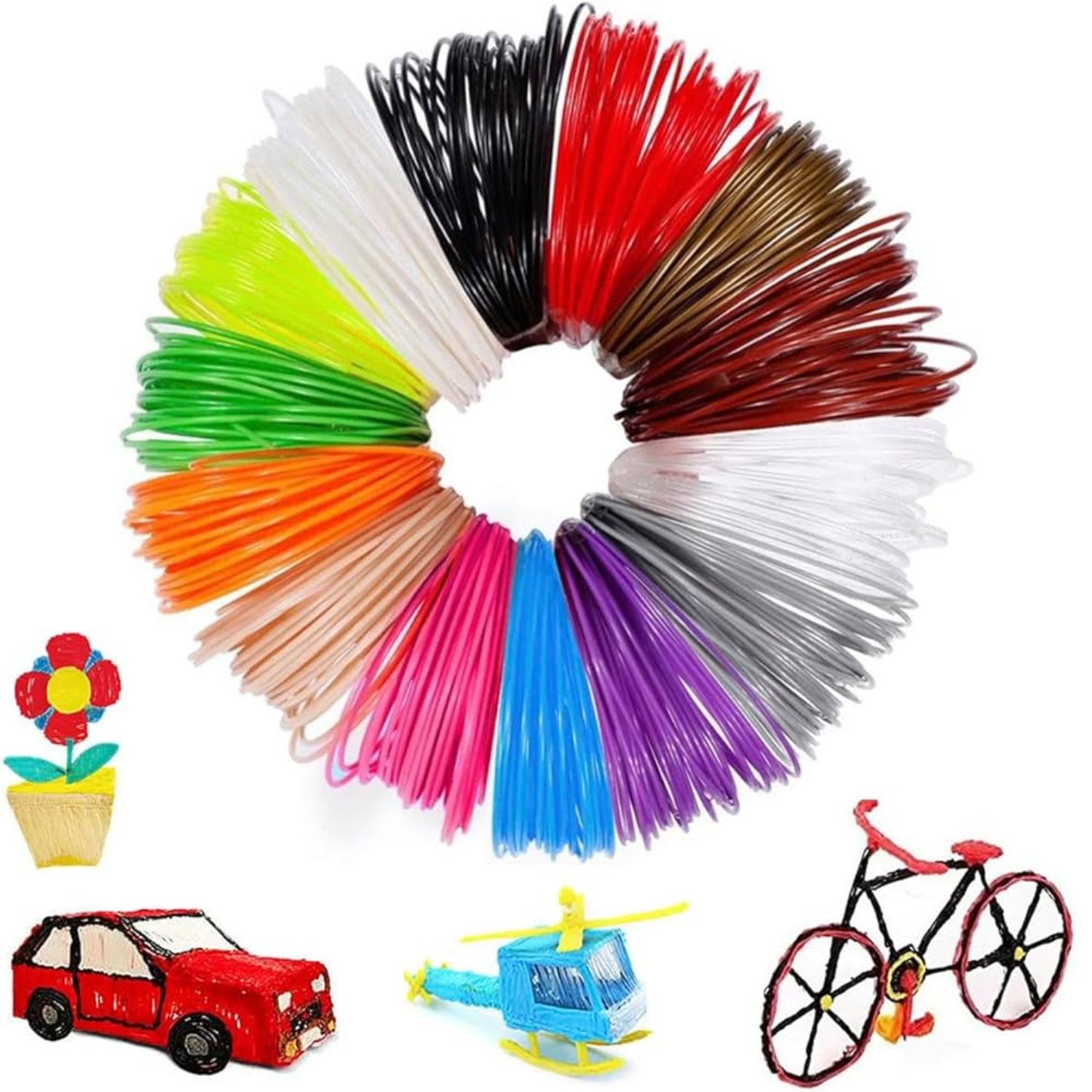 Refill Filaments for 3D Printing Pen