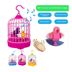 Kids Funny Talking Bird in Cage Toy Kids Funny Talking Bird in Cage Toy