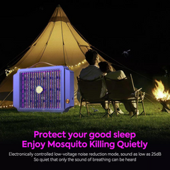 Electric Mosquito Killer Lamp - Rechargeable UV Insect Zapper Bug Fly Trap