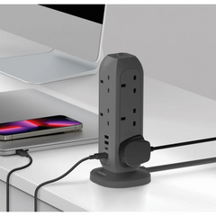 شريط طاقة Momax OnePlug مزود بـ 11 منفذًا مع USB شريط طاقة Momax OnePlug مزود بـ 11 منفذًا مع USB