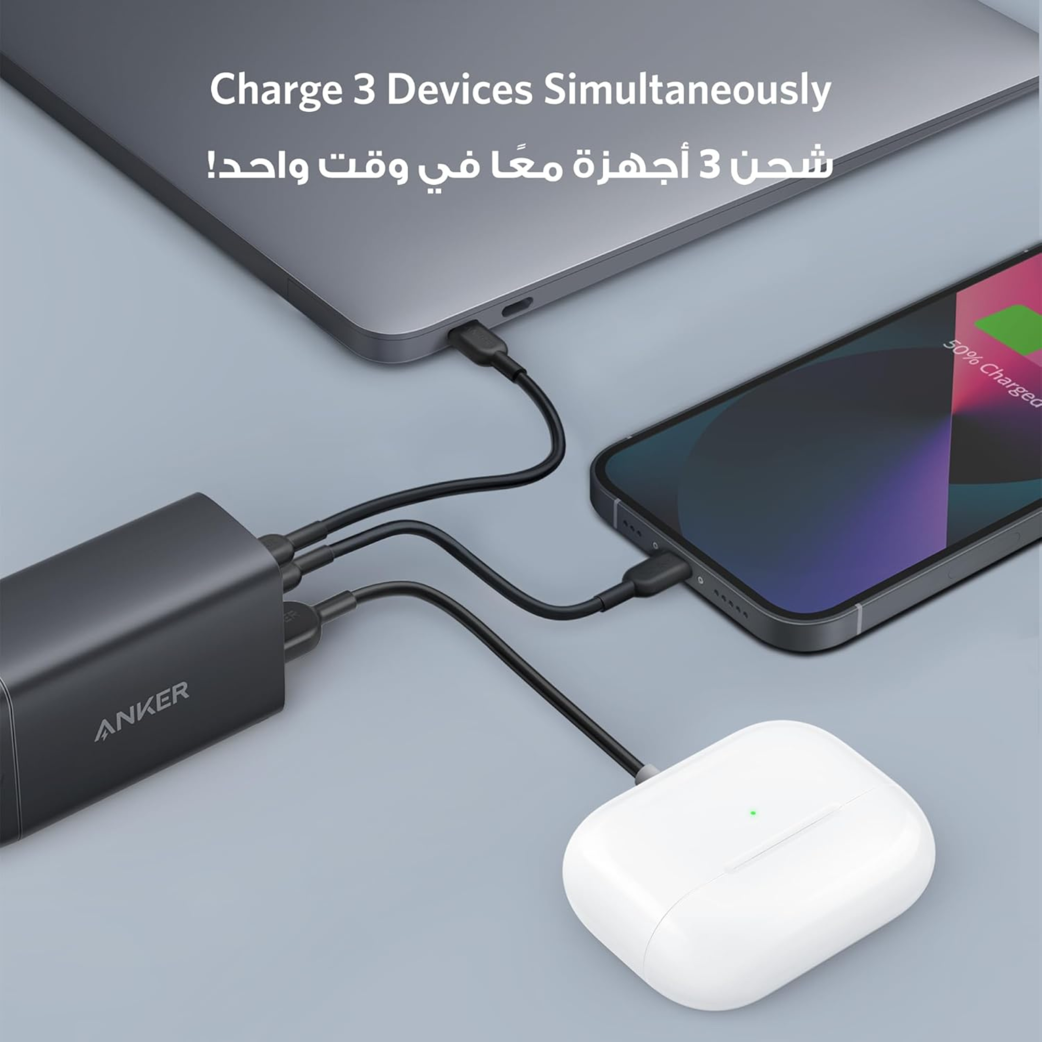 Anker High Speed 65W 3 IN 1 Charger
