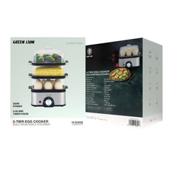 Green Lion 3 Tier Egg Cooker / 500W Egg and Vegetable Steamer Green Lion 3 Tier Egg Cooker / 500W Egg and Vegetable Steamer