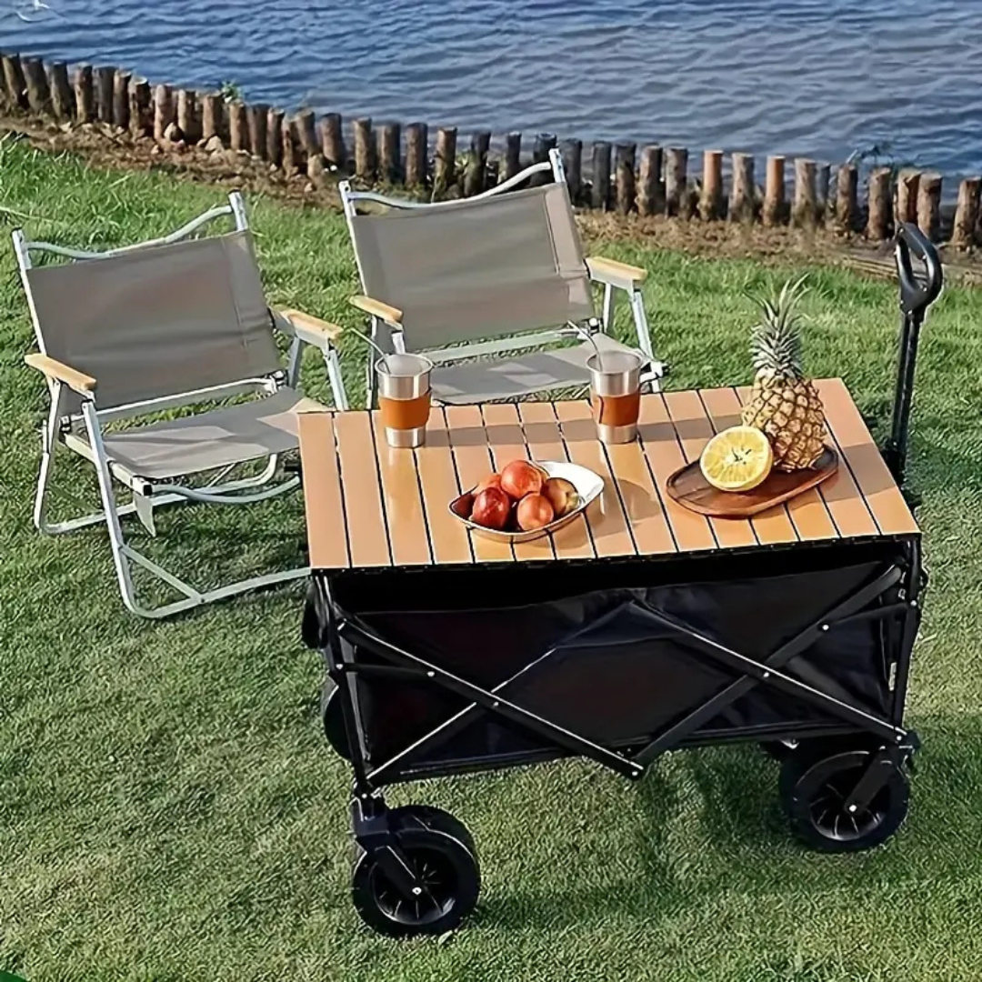 Folding Wagon Trolley Cart for Outdoor Picnic & Camping