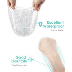 Disposable Plastic Head Hair Cover Shower Cap for Men and Women Disposable Plastic Head Hair Cover Shower Cap for Men and Women