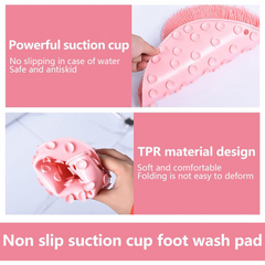 Silicone Non-slip Foot & Back Scrubber Shower Massage Mat