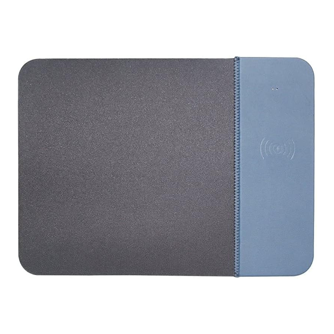 2 IN 1 Wireless Charging Mouse Pad Blue