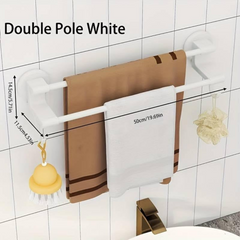 Wall Mounted Space Saving Bathroom Towel Rack