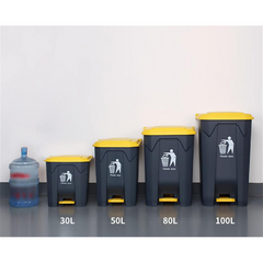 Large Capacity Garbage Bin Trash Can with Lid & Foot Pedal Large Capacity Garbage Bin Trash Can with Lid & Foot Pedal