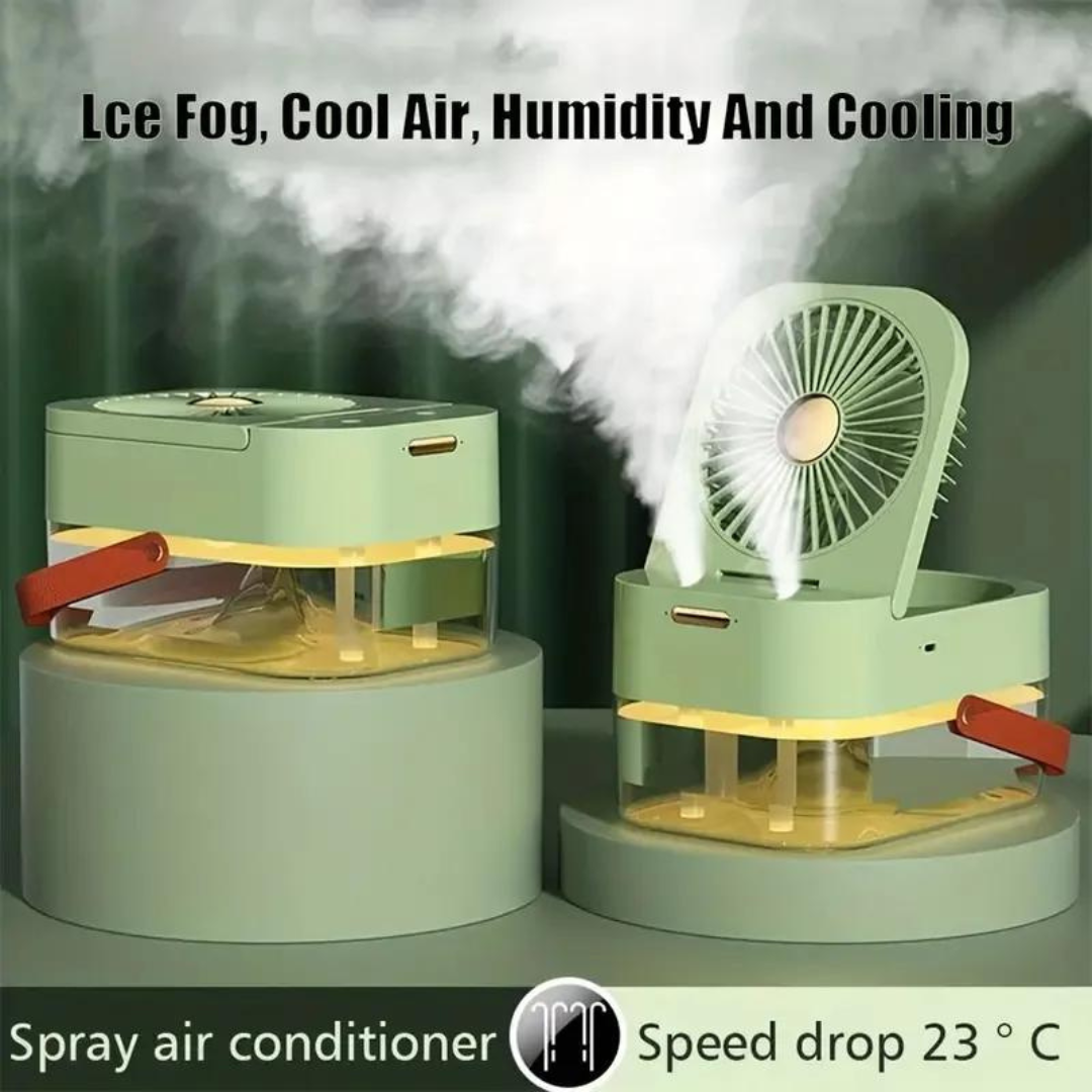 3 Speed Desk Air Cooler Fan with Dual Mist Spray