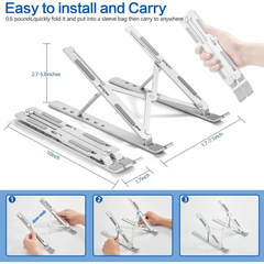 Foldable Ergonomic Aluminium Alloy Laptop Stand