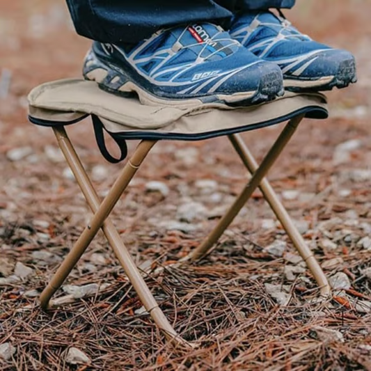 Portable Outdoor Collapsible Folding Stool with Carrying Storage Bag