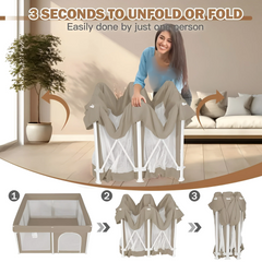Folding Playpen Easy to Install | 127 x 127 x 65 cm Folding Playpen Easy to Install | 127 x 127 x 65 cm