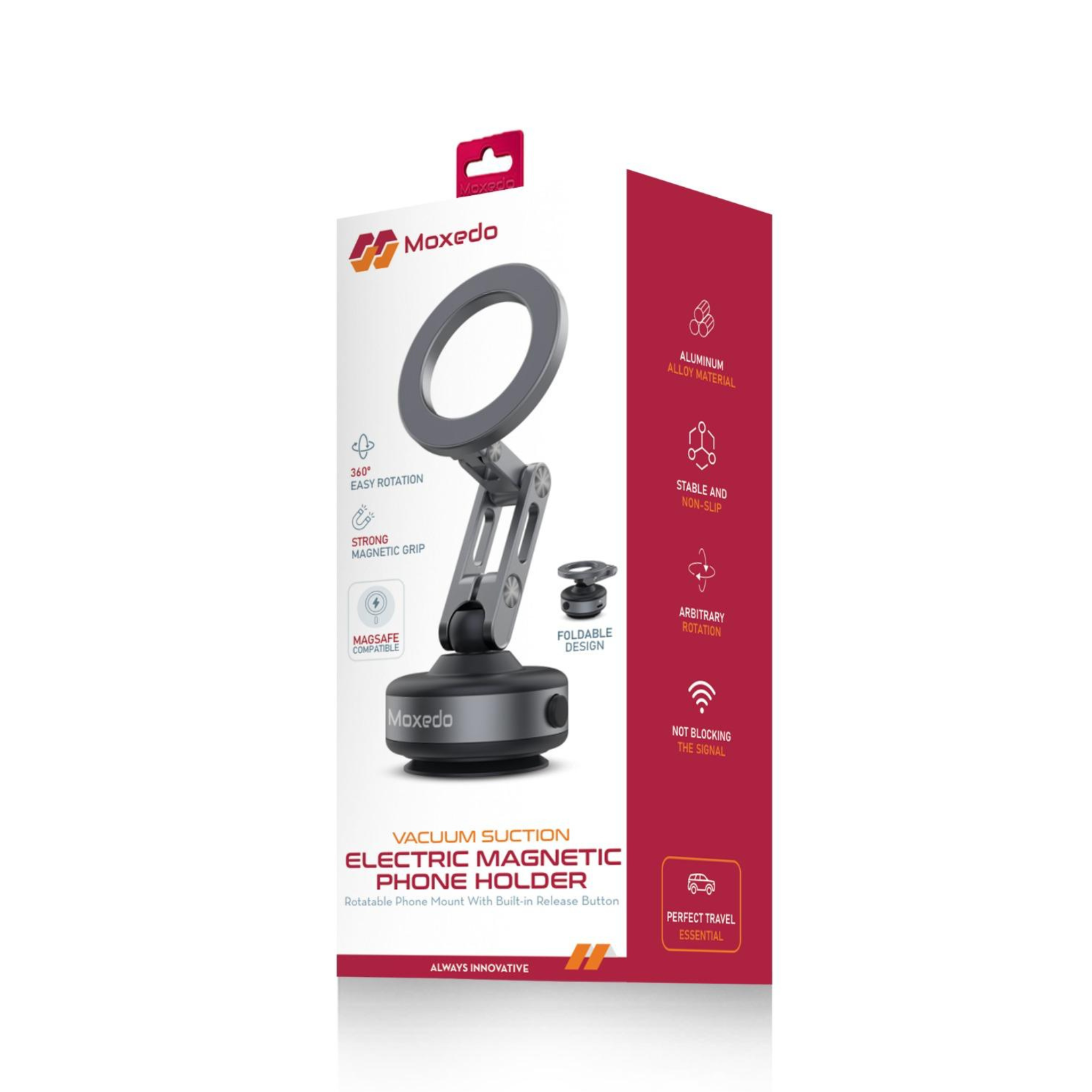 Moxedo Vacuum Suction Electric Magnetic Phone Holder