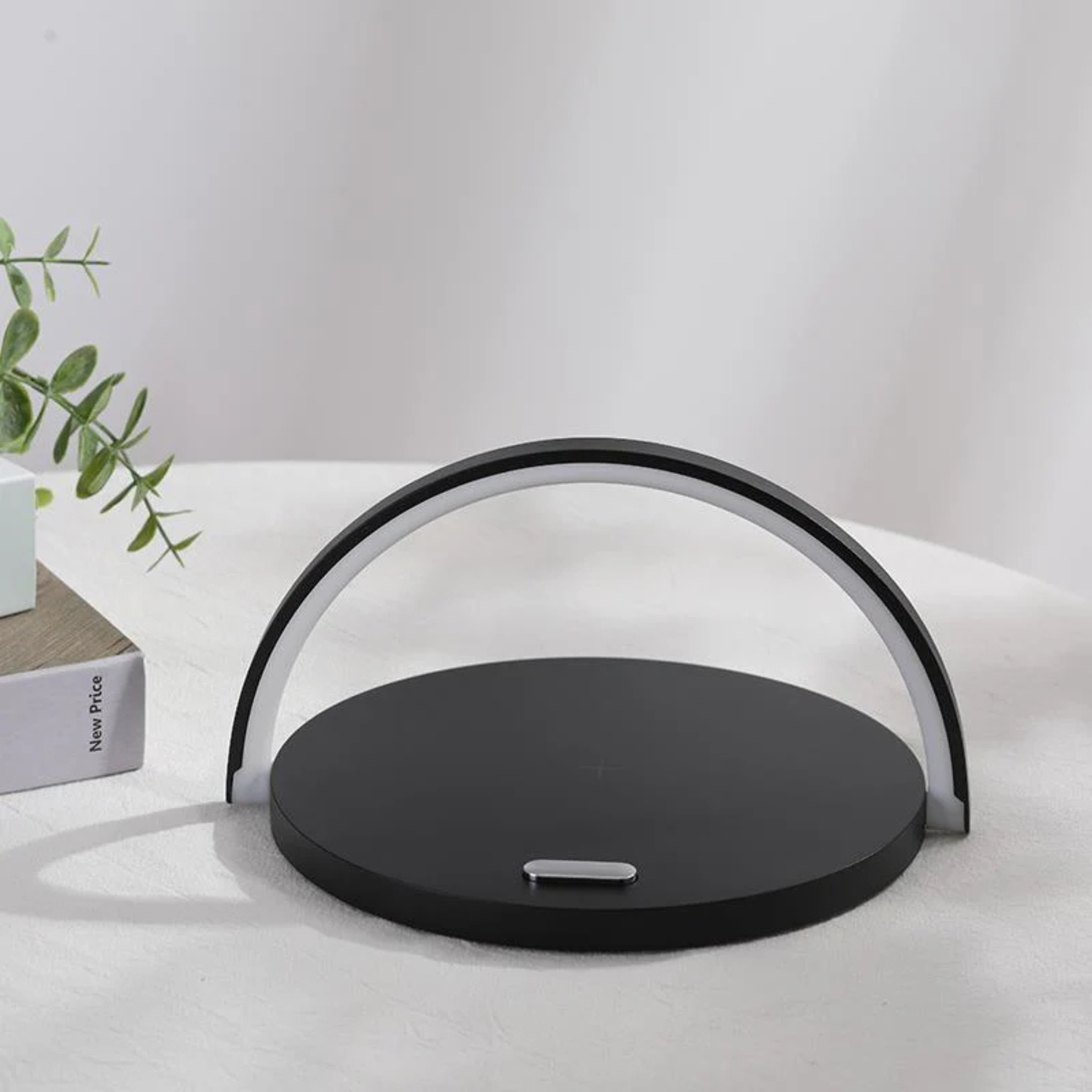 Rako Night Lamp with Wireless 10W Fast Charging Black