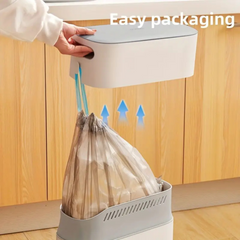 Ecoco Narrow Space Press-type Trash Can, Household Garbage Waste Bin
