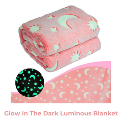 Glow In The Dark Luminous Blanket (Gift for Kids) , 120 x 150 CM Glow In The Dark Luminous Blanket (Gift for Kids) , 120 x 150 CM