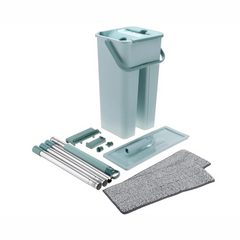 Microfiber Flat Mop with Bucket - Self Wash & Squeeze