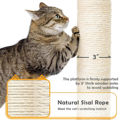 Indoor Cat Tree House, 5 Level Cat Climbing Tower
