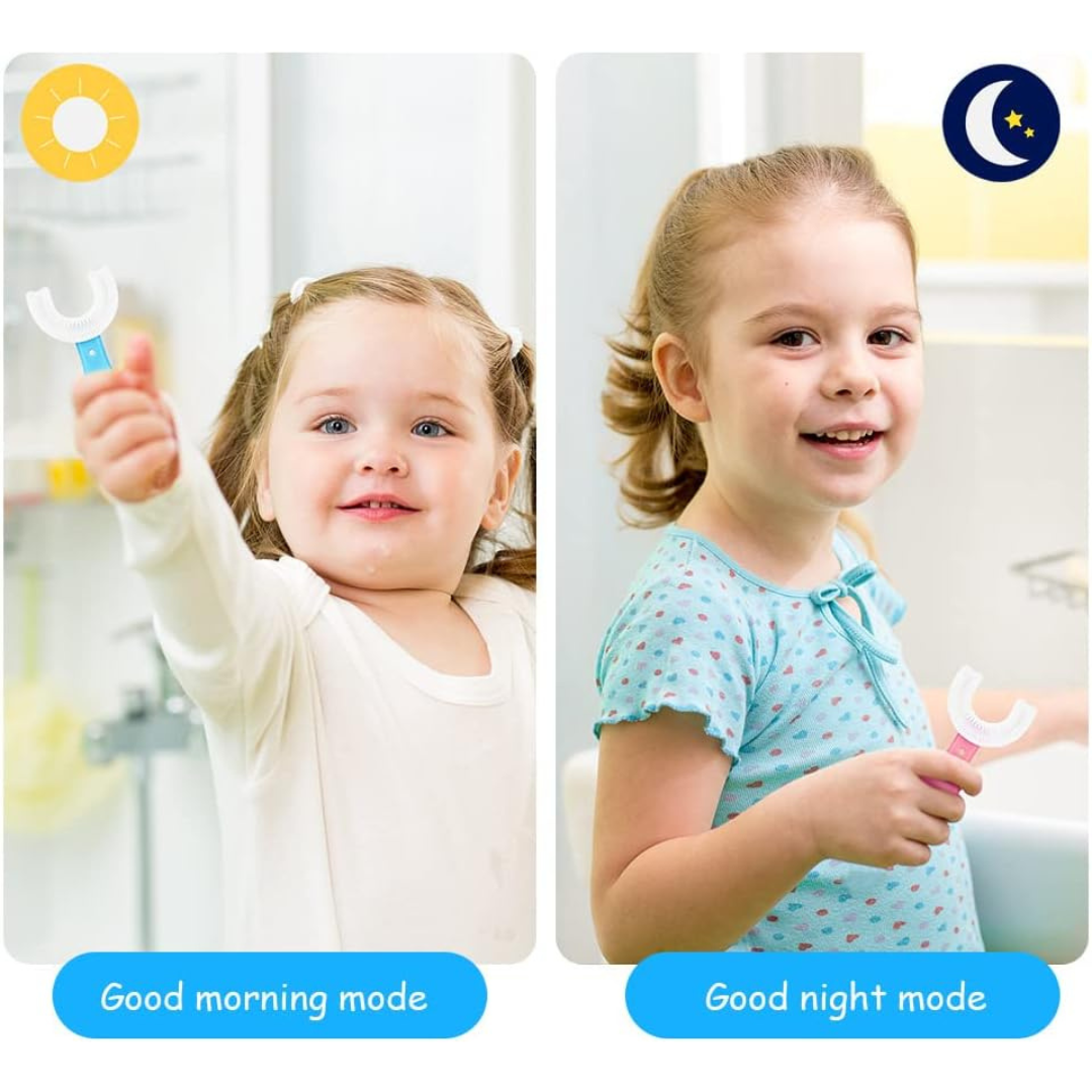 360° Rotating U-Shaped Toothbrush for Kids