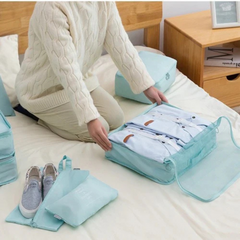 10 Pcs/Set Luggage & Trolley Packing Organizer Bags for Travelers