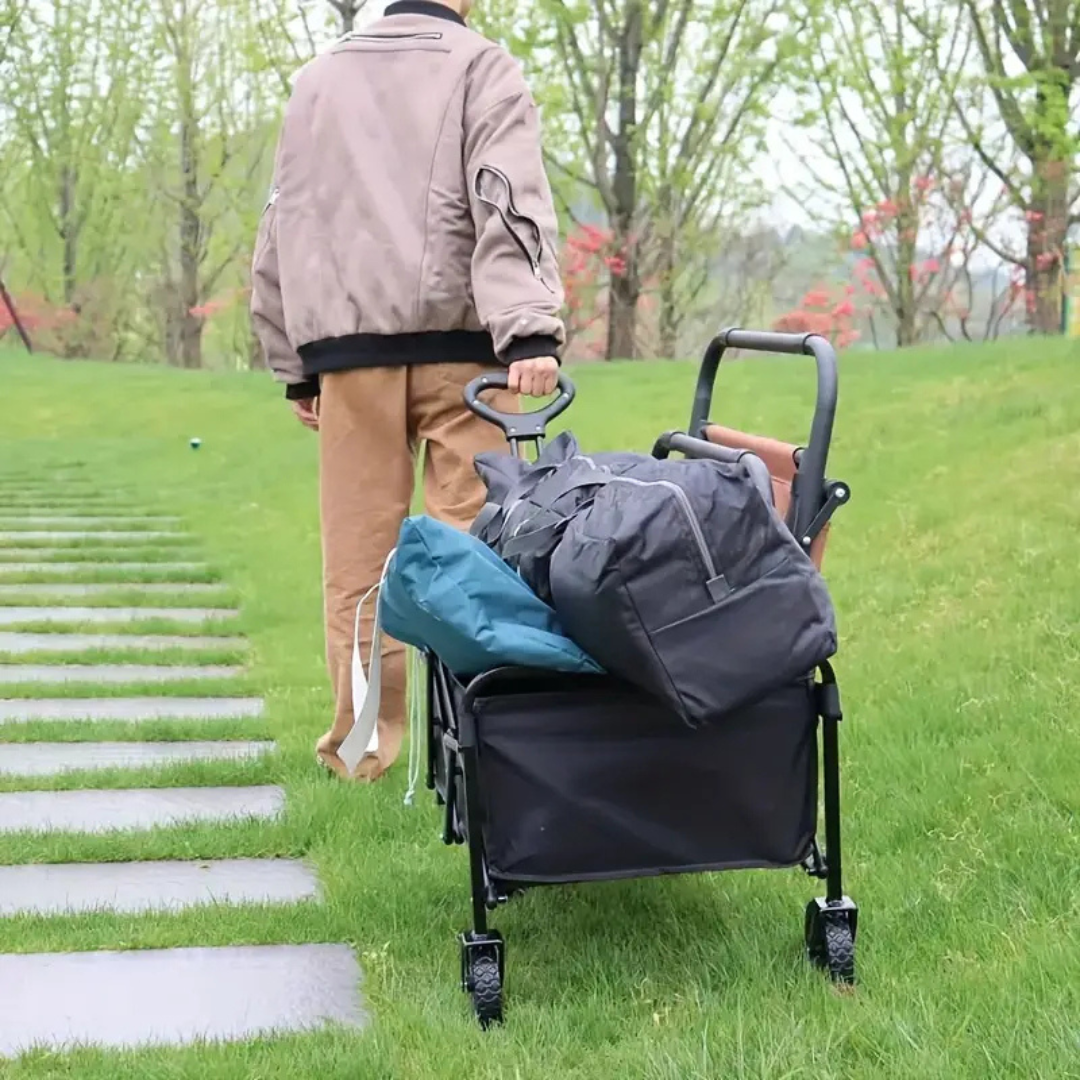 Folding Wagon Trolley Cart for Outdoor Picnic & Camping